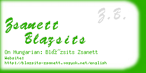 zsanett blazsits business card